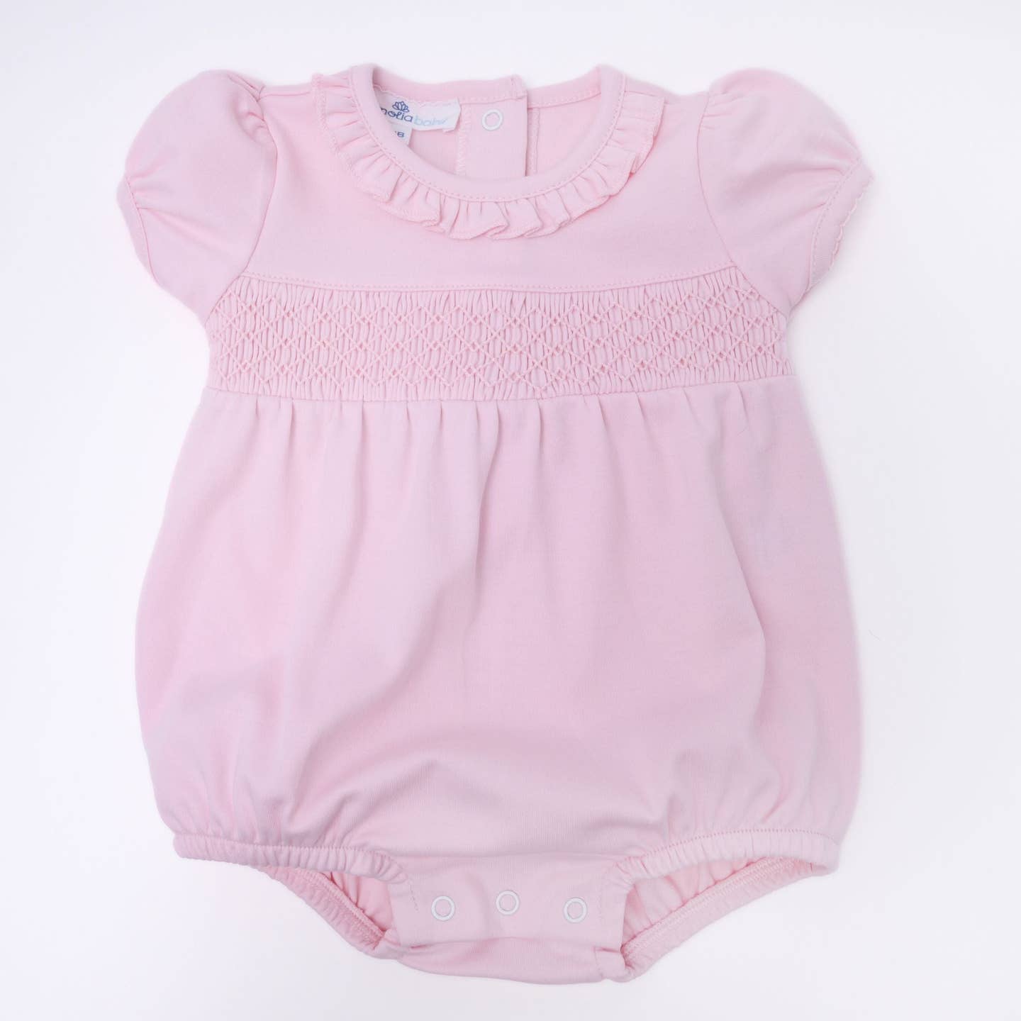 Magnolia Baby Essentials Smocked Pink Bubble