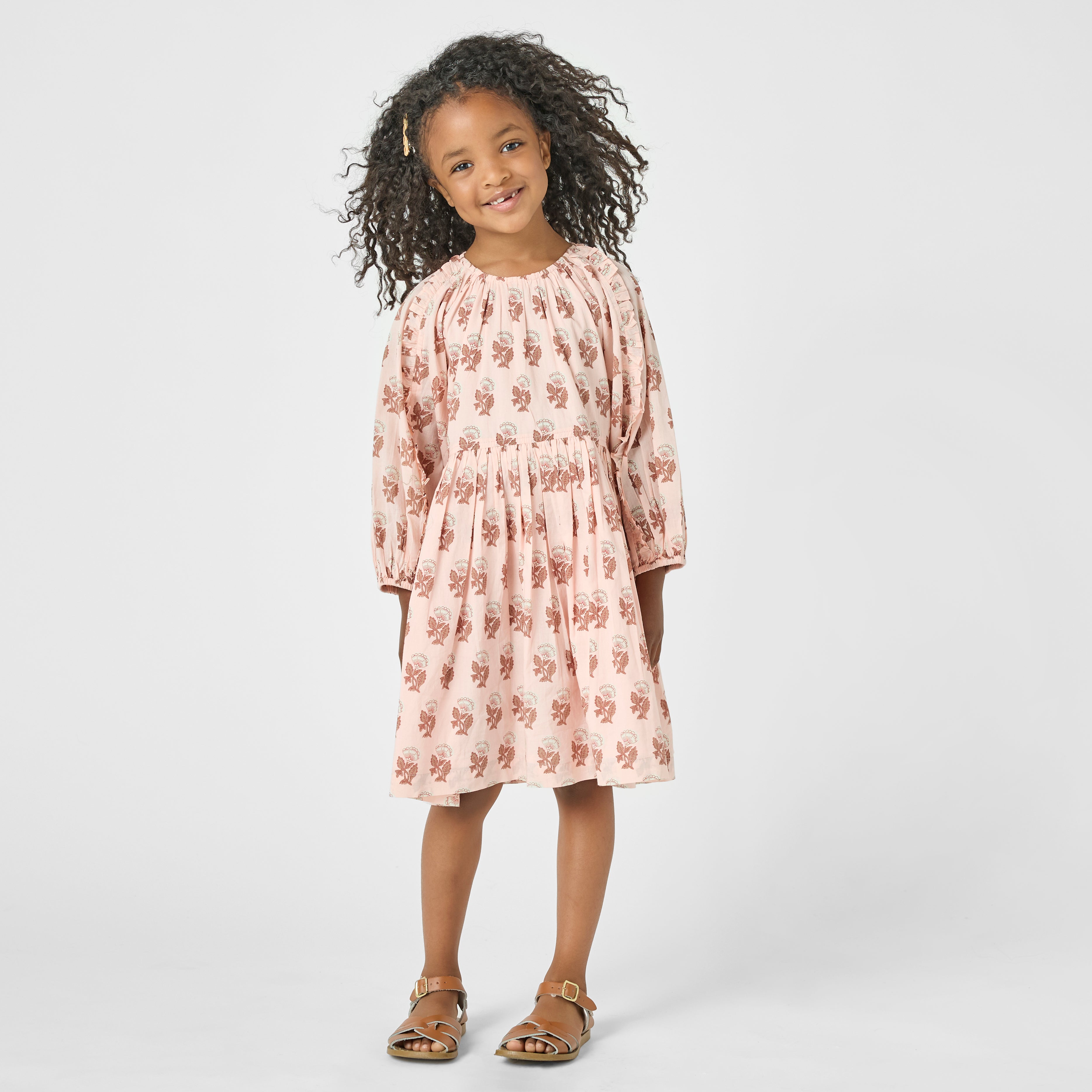 Pink Chicken Katya Dress, Pink Flower Drop