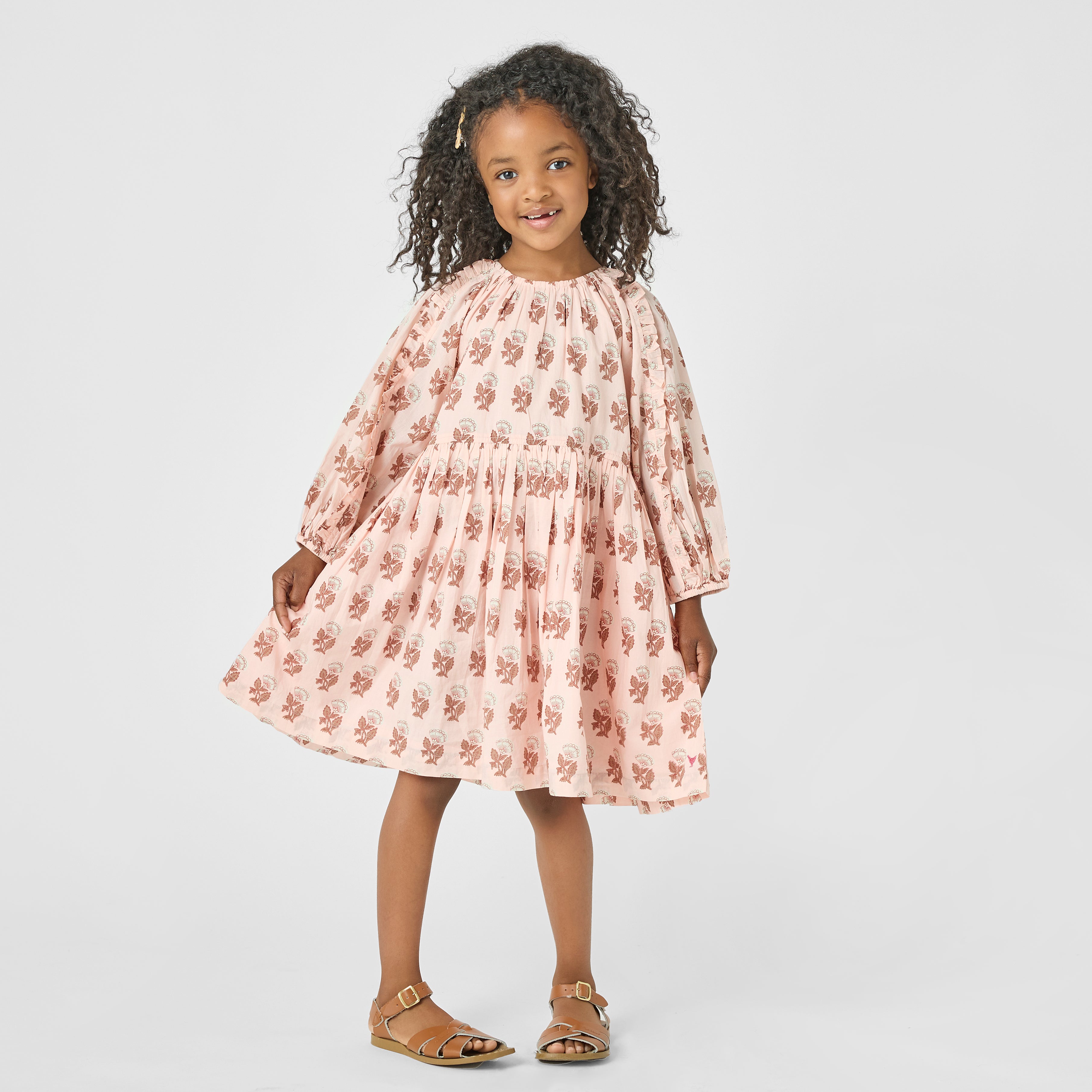 Pink Chicken Katya Dress, Pink Flower Drop