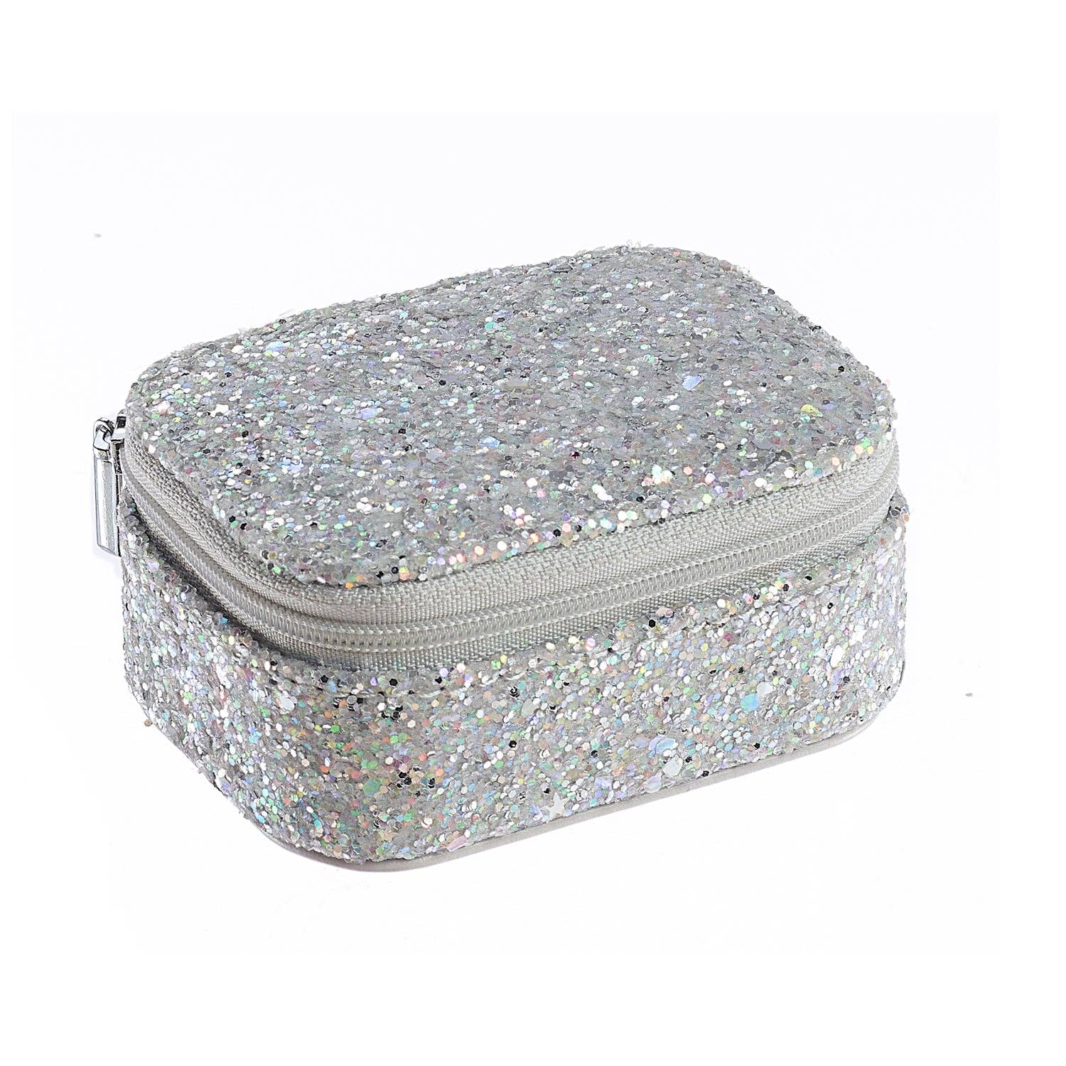 Rockahula Confetti Glitter Silver Mini Jewellery Box