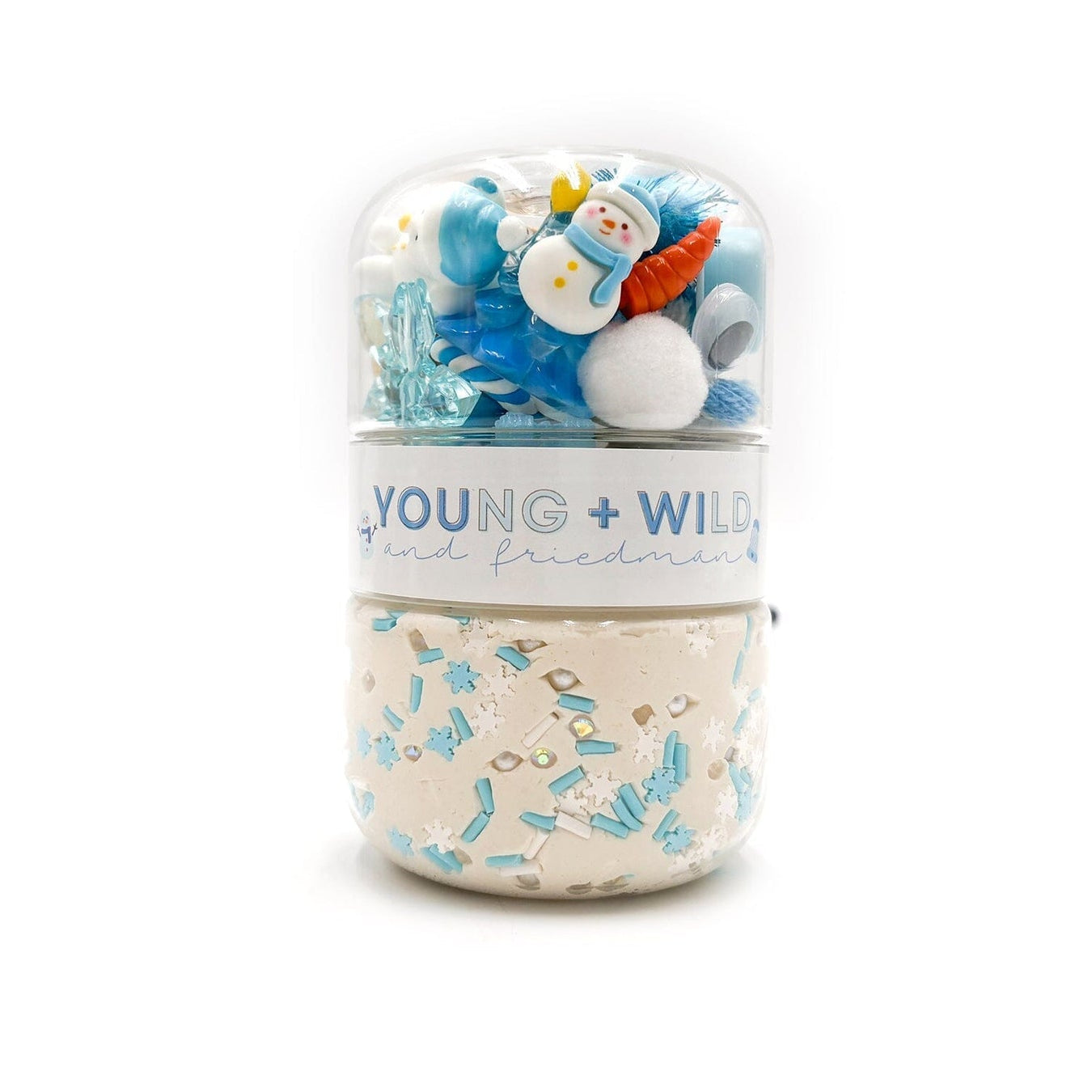 Young + Wild & Friedman Grab & Go Dough Jar, Build a Snowman