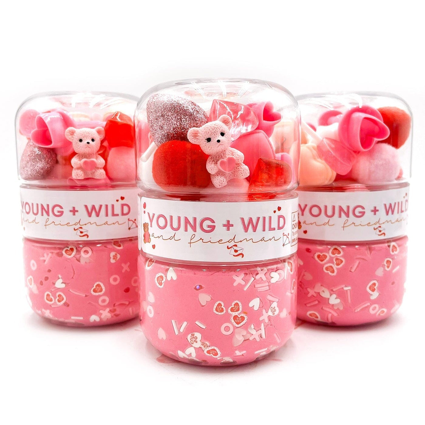 Young + Wild & Friedman Grab & Go Dough Jar, Valentine's Day