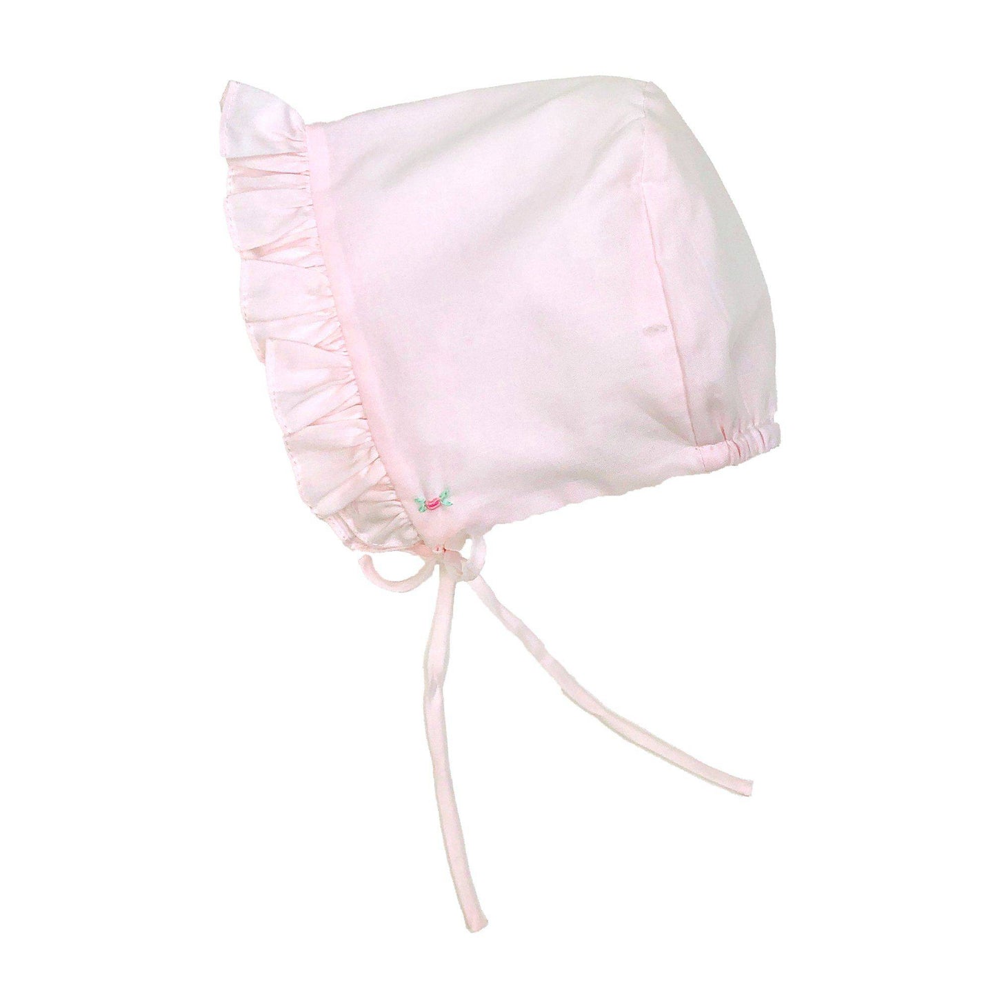 Petit Ami Pink Hand Embroidered Smocked Bubble