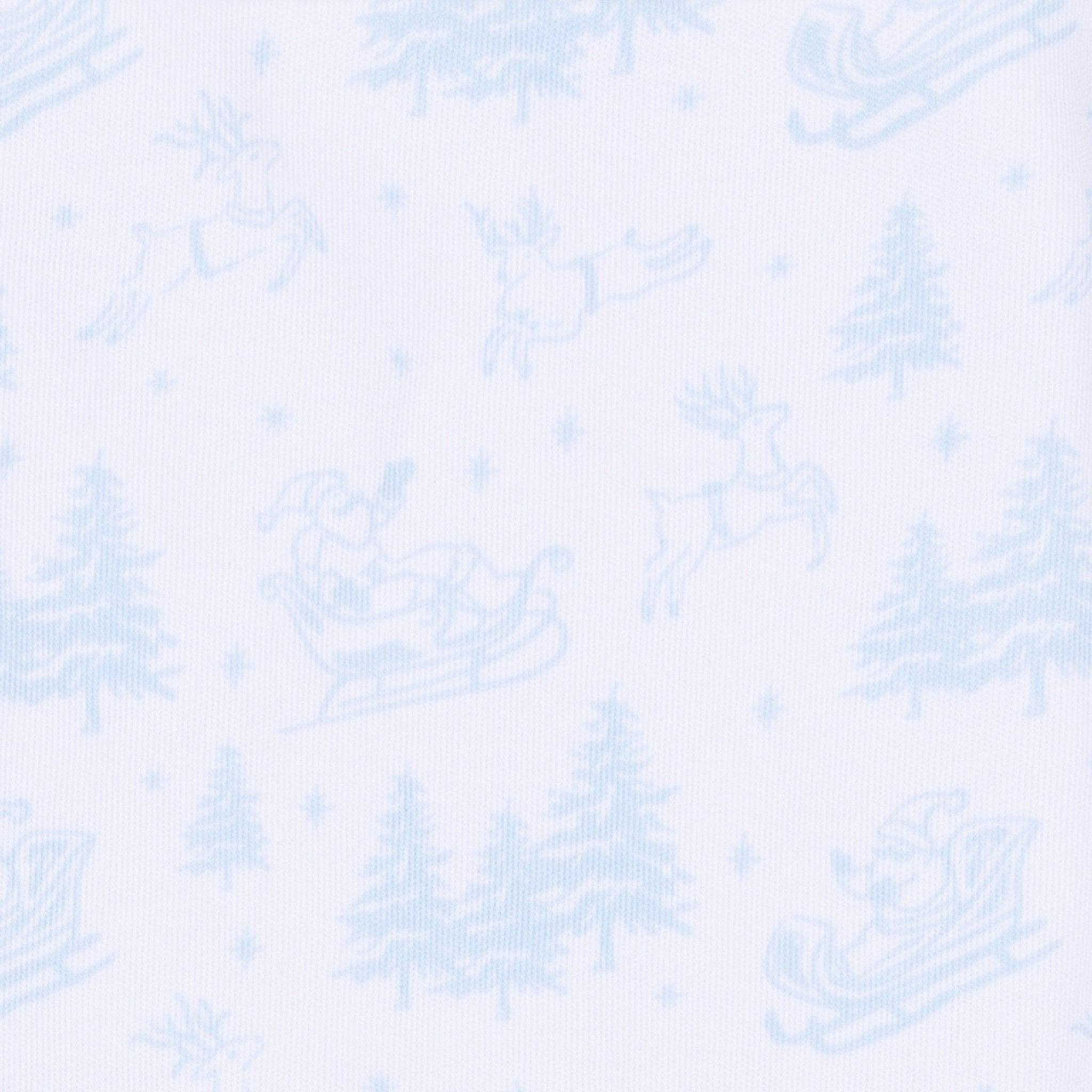 Magnolia Baby Holiday Toile Footie, Light Blue