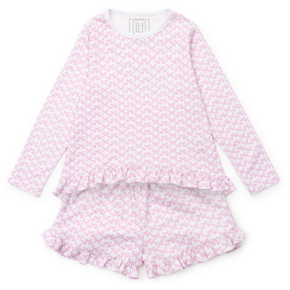 Lila & Hayes Rorie Short Set, Pretty Pink Bows