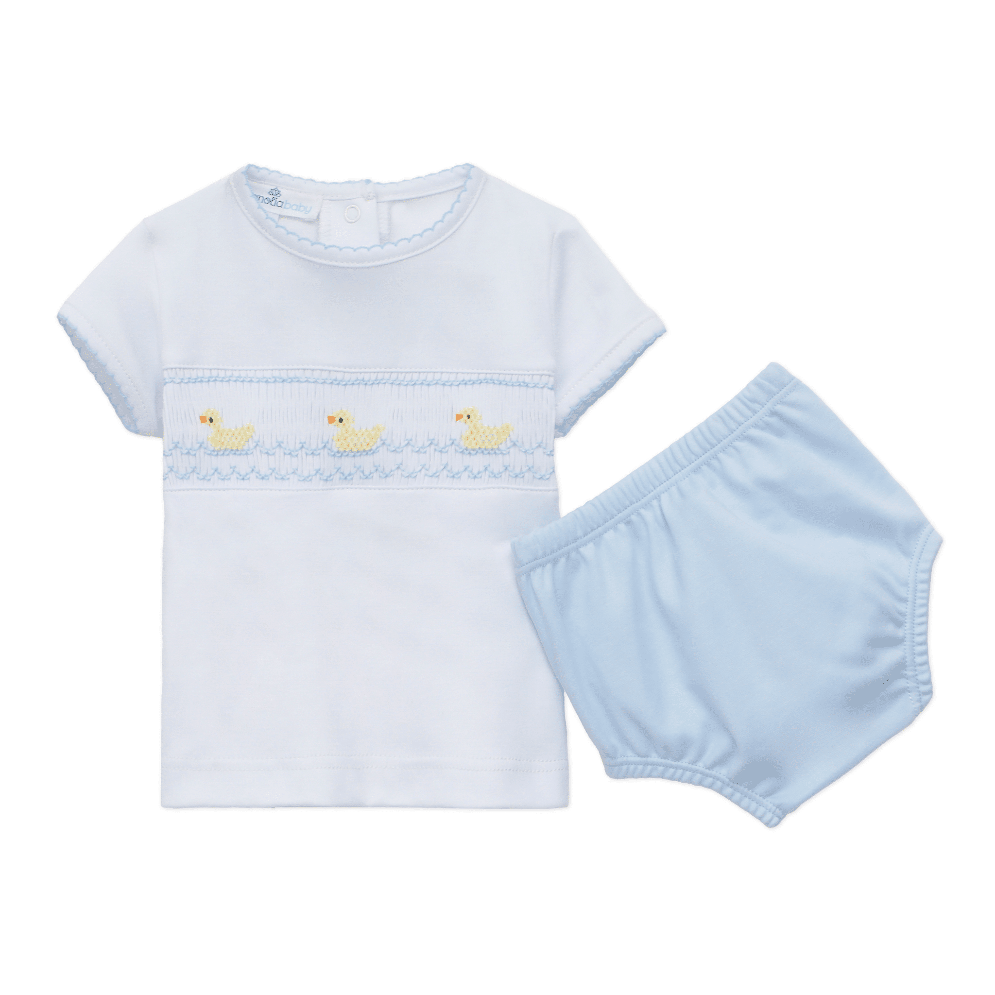Magnolia Baby Little Ducklings Classics Smocked Diaper Cover Set