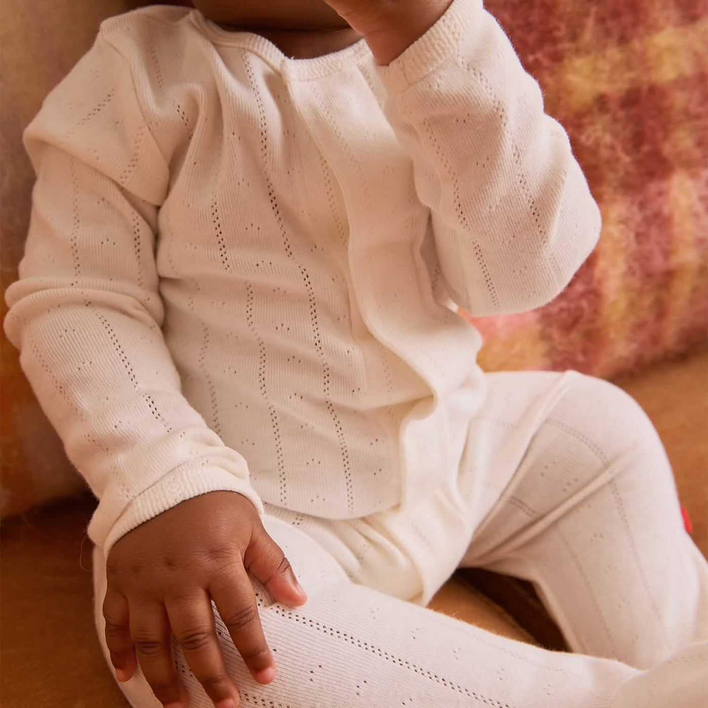 Magnetic Me Love Lines Tofu Pointelle Footie