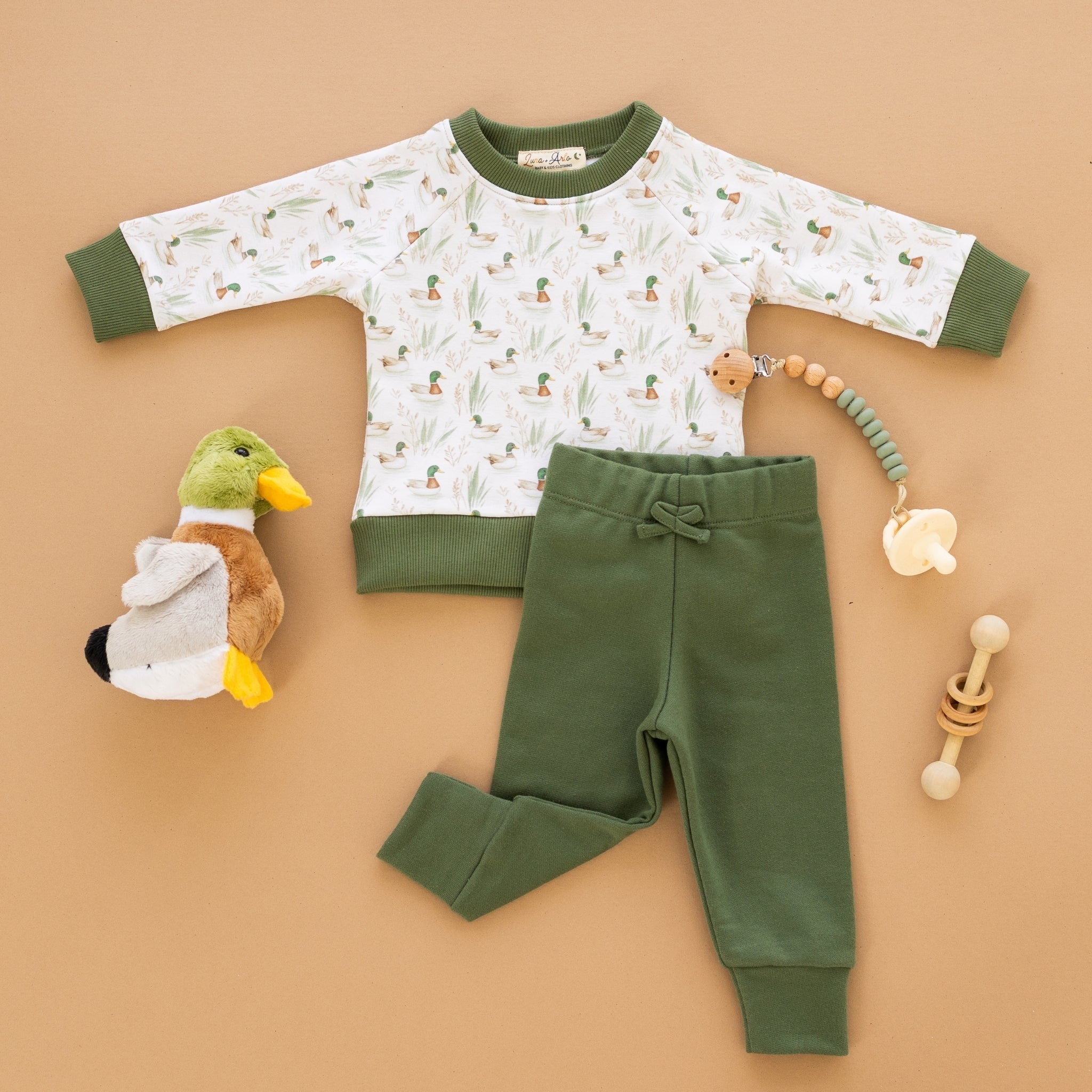 Magnolia Baby Mallard's Pond Pullover Sweatshirt