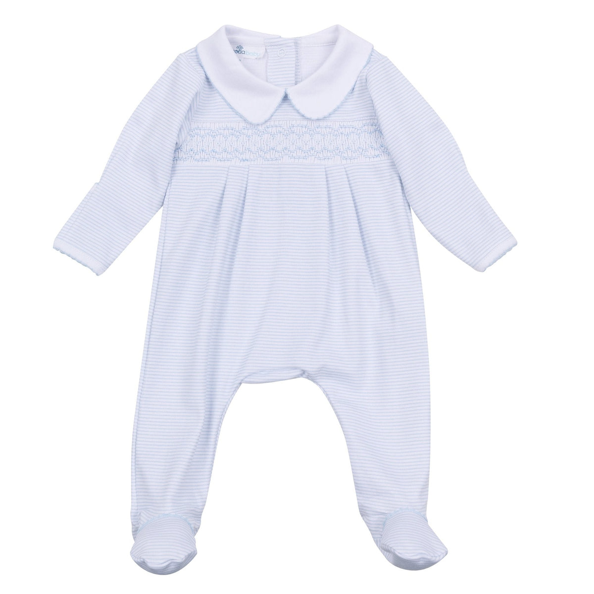 Magnolia Baby Mini Stripes Smocked Footie