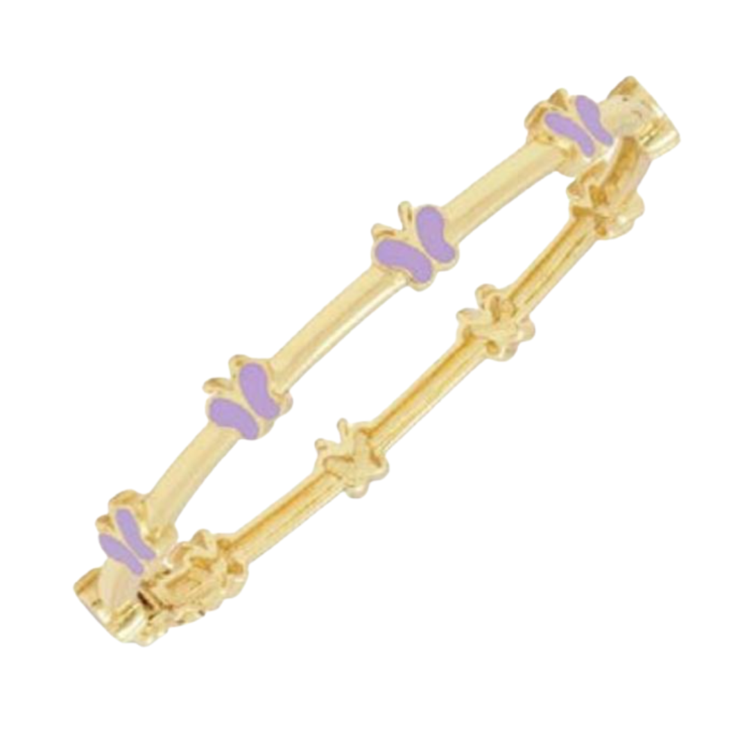 Lily Nily Butterfly Station Bangle, Purple