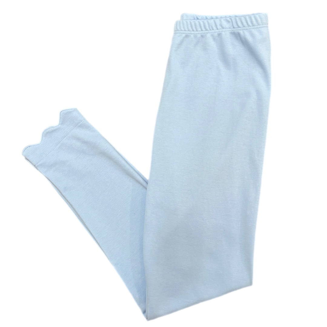 James & Lottie Basics Knit Leggings, Light Blue