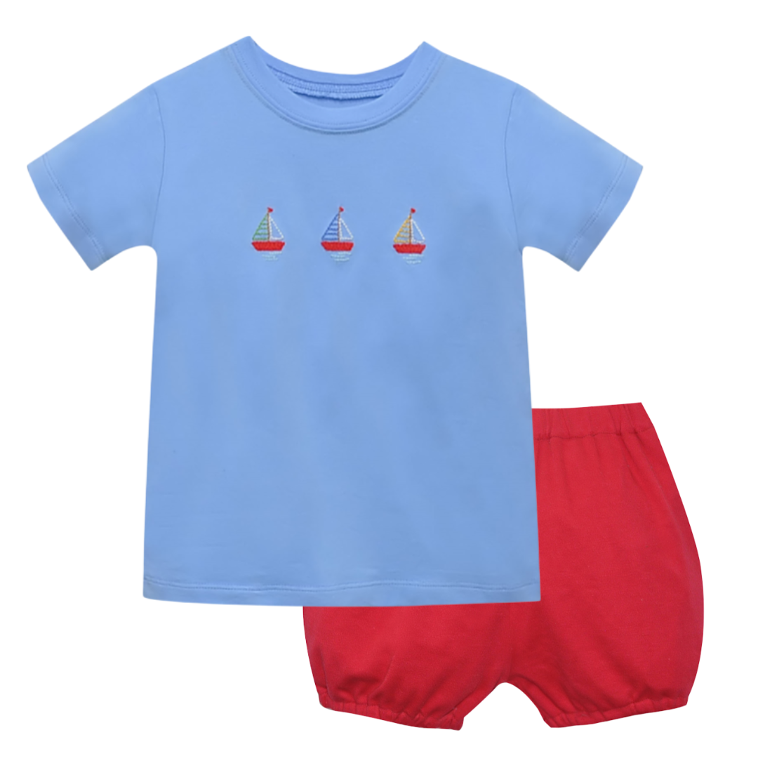 Remember Nguyen Houston Set Sail Diaper Set