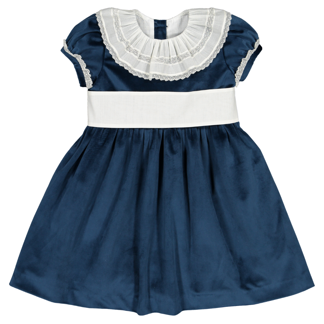 Sal & Pimenta Navy Velvet Dress