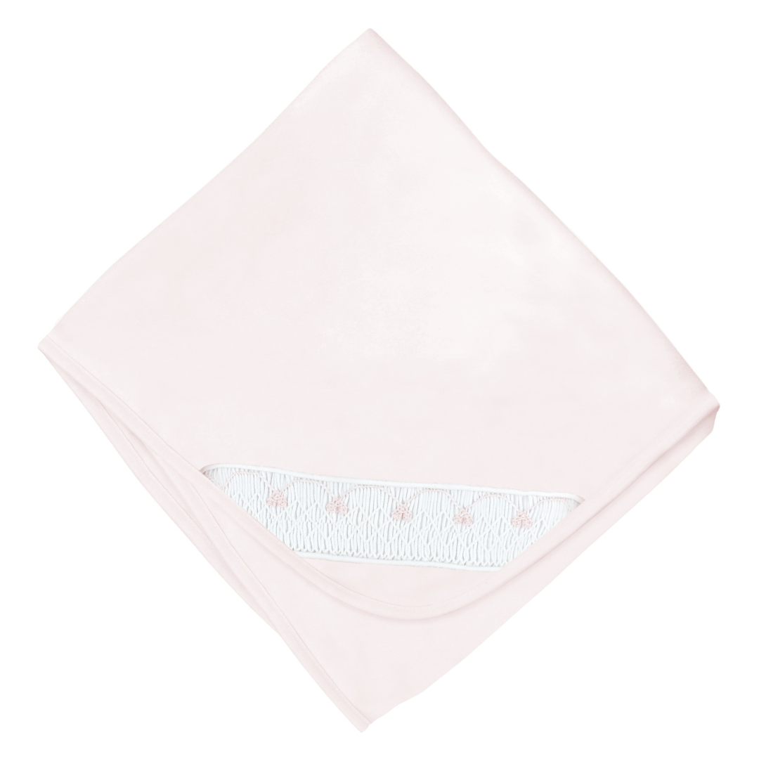 LydaBaby Pink Hearts Smock Collection Blanket