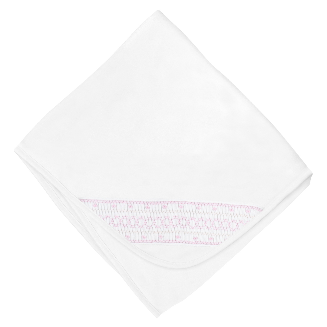 LydaBaby Pink Elegant Chain Smock Collection Blanket