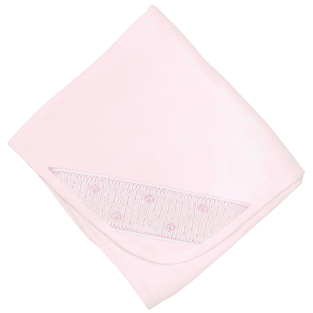 LydaBaby Pink Tiny Hearts Smock Collection Blanket