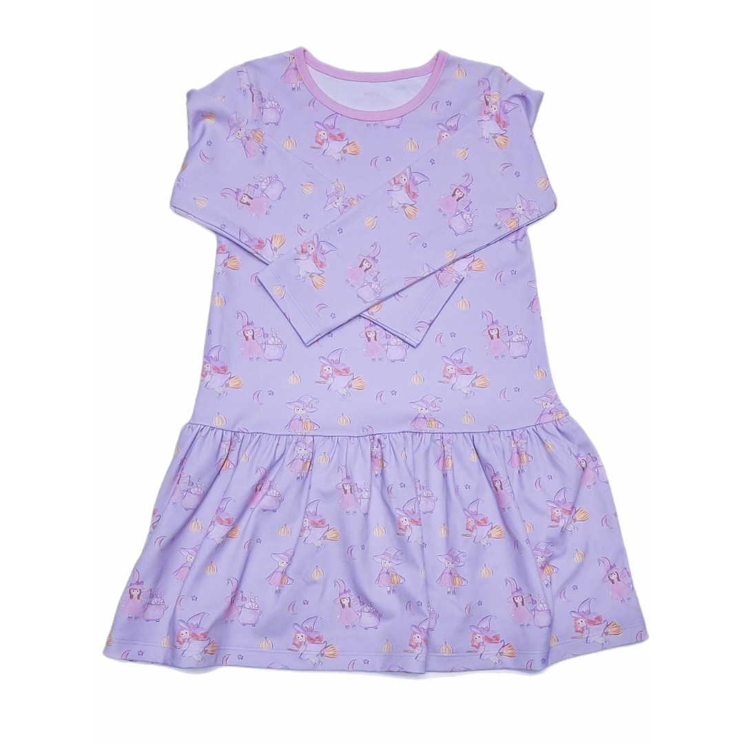 James & Lottie Loren Dropwaist Dress, Double Double Toil & Trouble