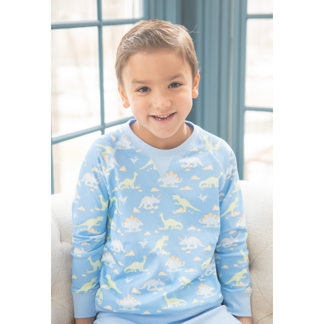 James & Lottie Sam Sweatshirt, Dinosaur Knit