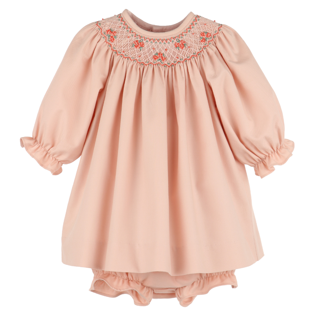 Luli & Me Hydrangeas Smock Bishop, Rose