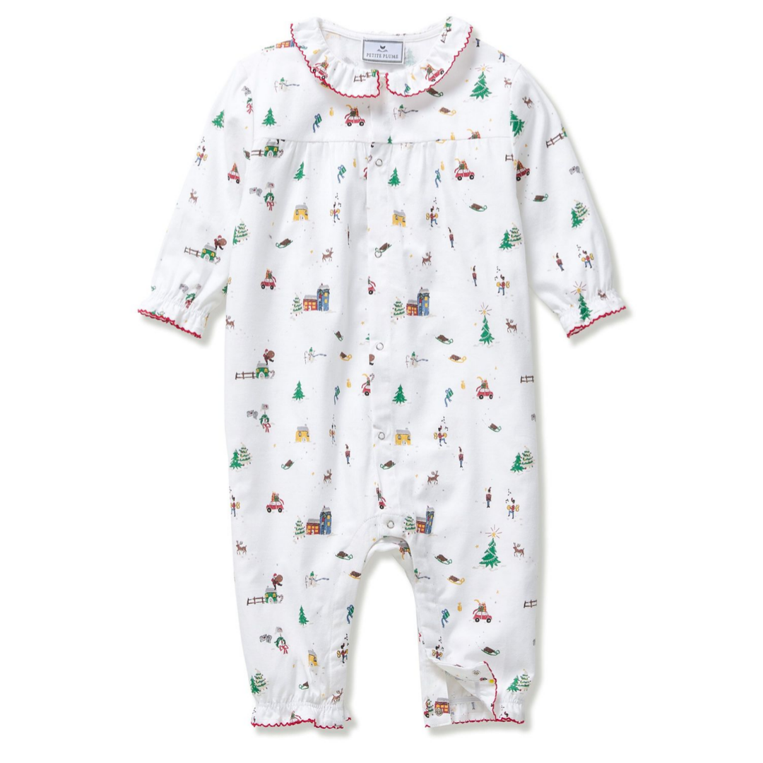 Petite Plum Madeline Romper, Holiday Town