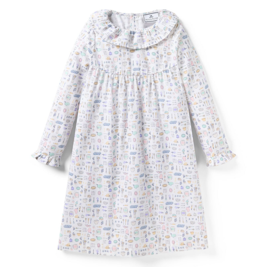 Petite Plume Scarlett Nightgown, Baking Spirits Bright