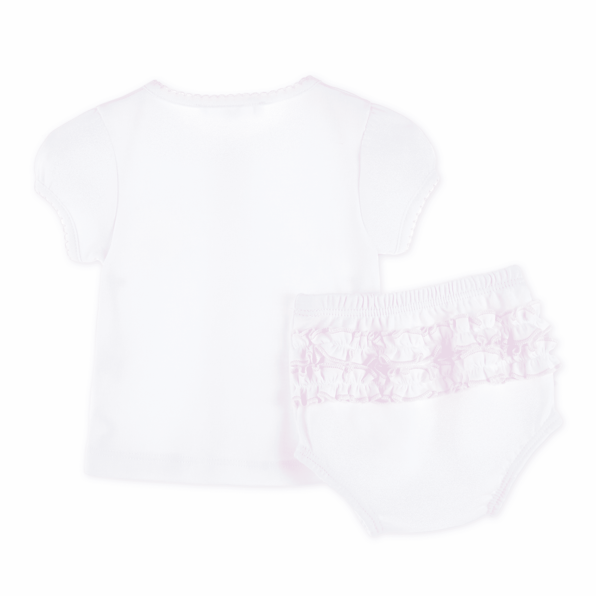 Magnolia Baby Noah's Ark Ruffle Diaper Cover Set, Pink