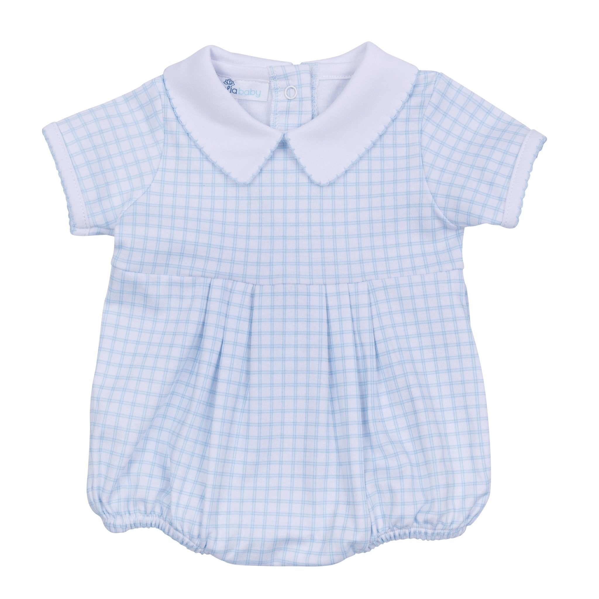 Magnolia Baby Peek-A-Boo Wishes Blue Collared Bubble