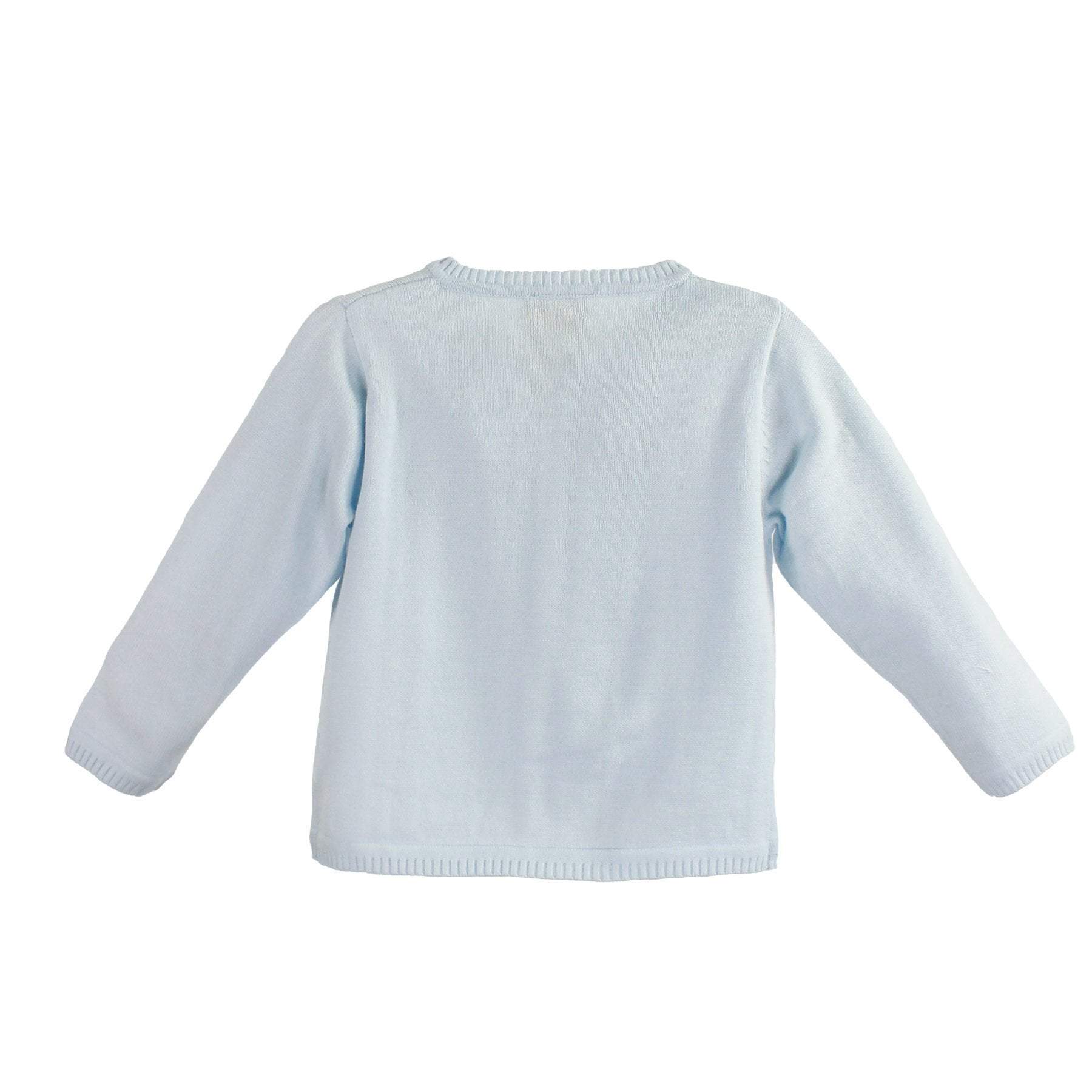 Petit Ami Ladder Edge Cardigan, Blue