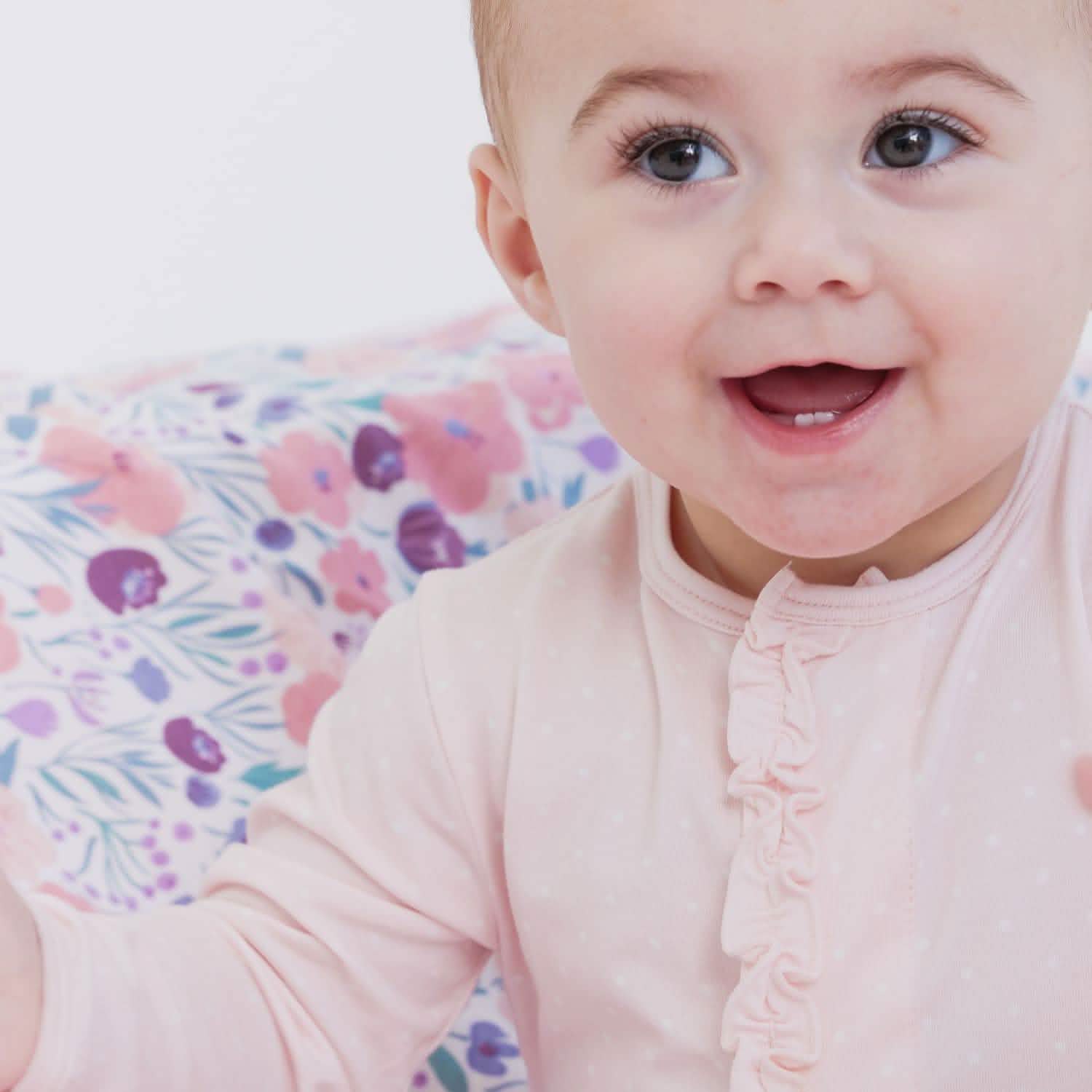 Magnetic Me Pin Dot Pink Modal Footie