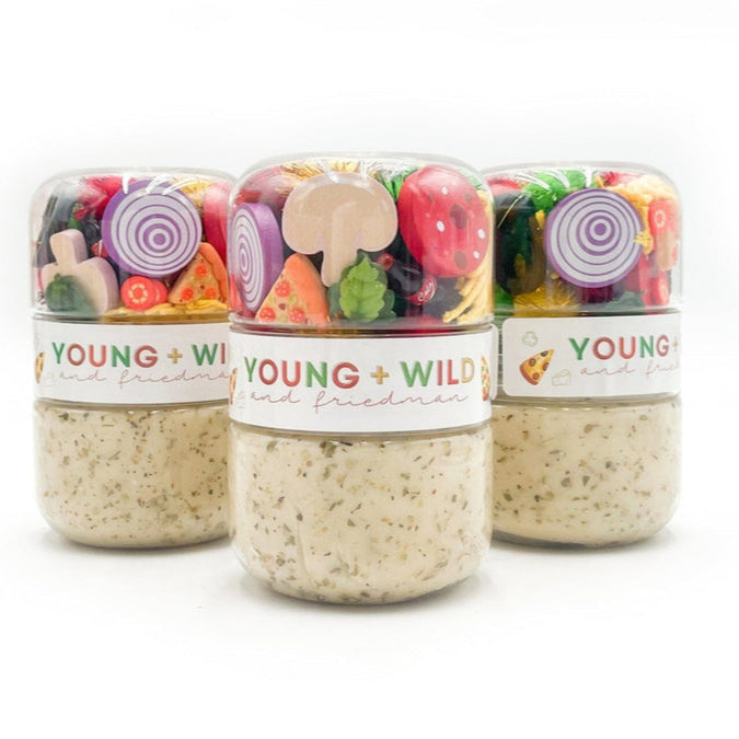 Young + Wild & Friedman Pizza Grab & Go Dough Jar