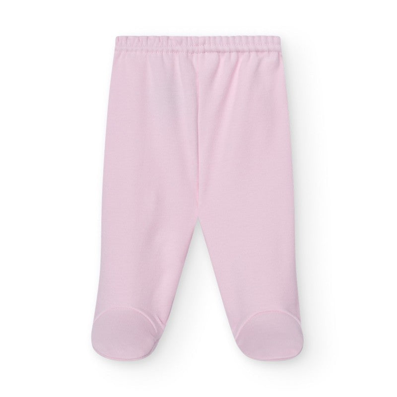 Babidu Footed Pull On Pant, Pink