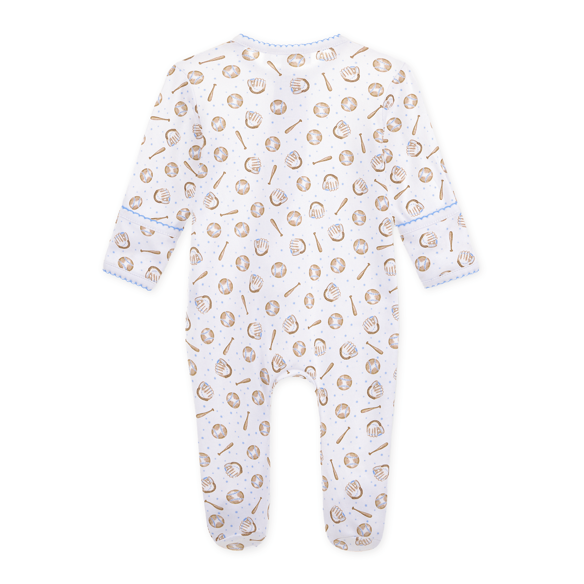 Magnolia Baby Precious Lil' Sluggers Print Zip Footie