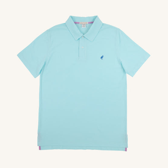 Beaufort Bonnet Prim & Proper Beach Polo, Edisto Egg Blue