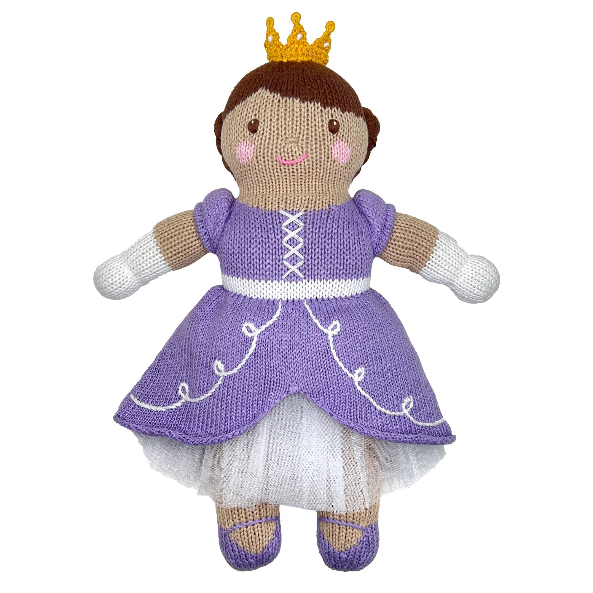 Zubels Pastel Princess Plum Knit Doll