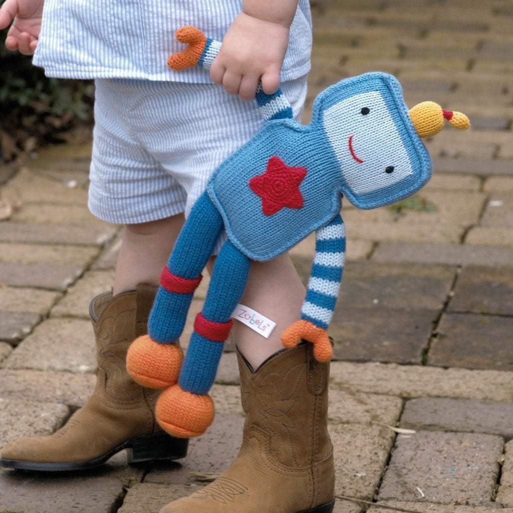 Zubels Riley the Robot Knit Doll