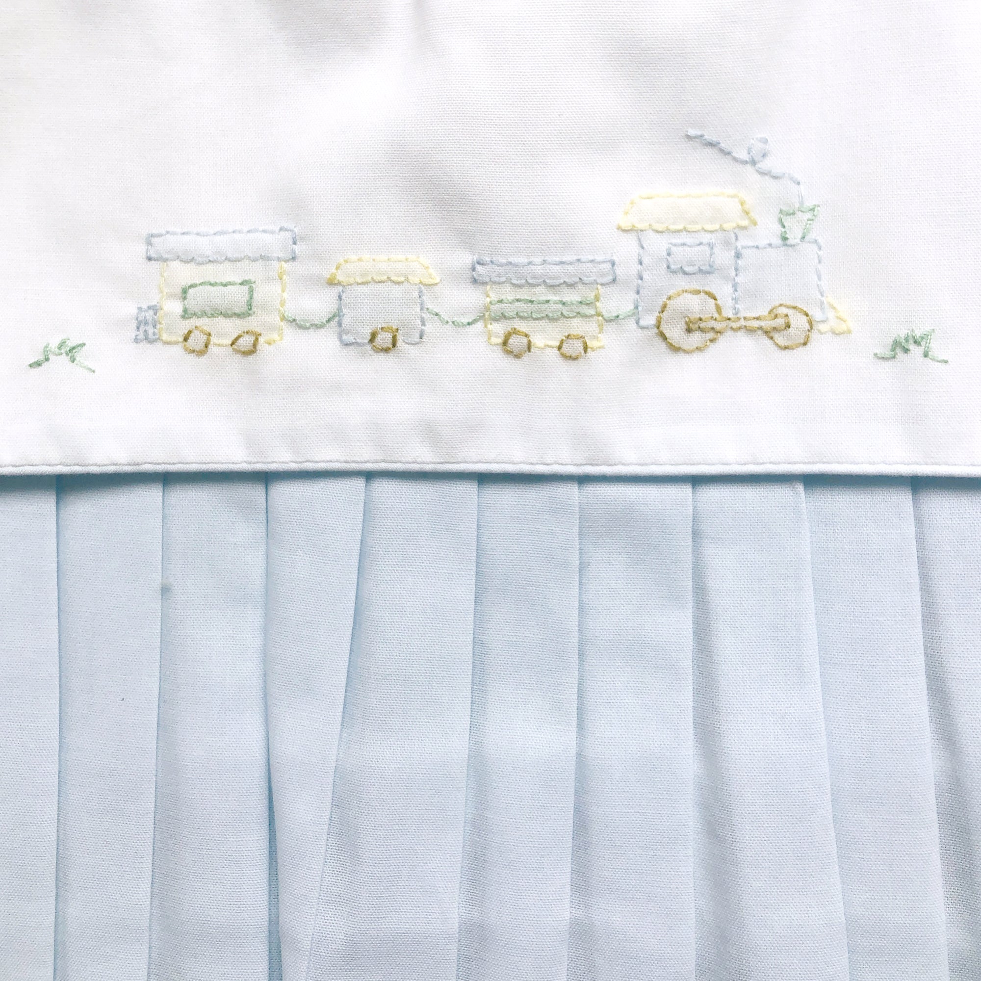 Petit Ami Bubble with Train Embroidery