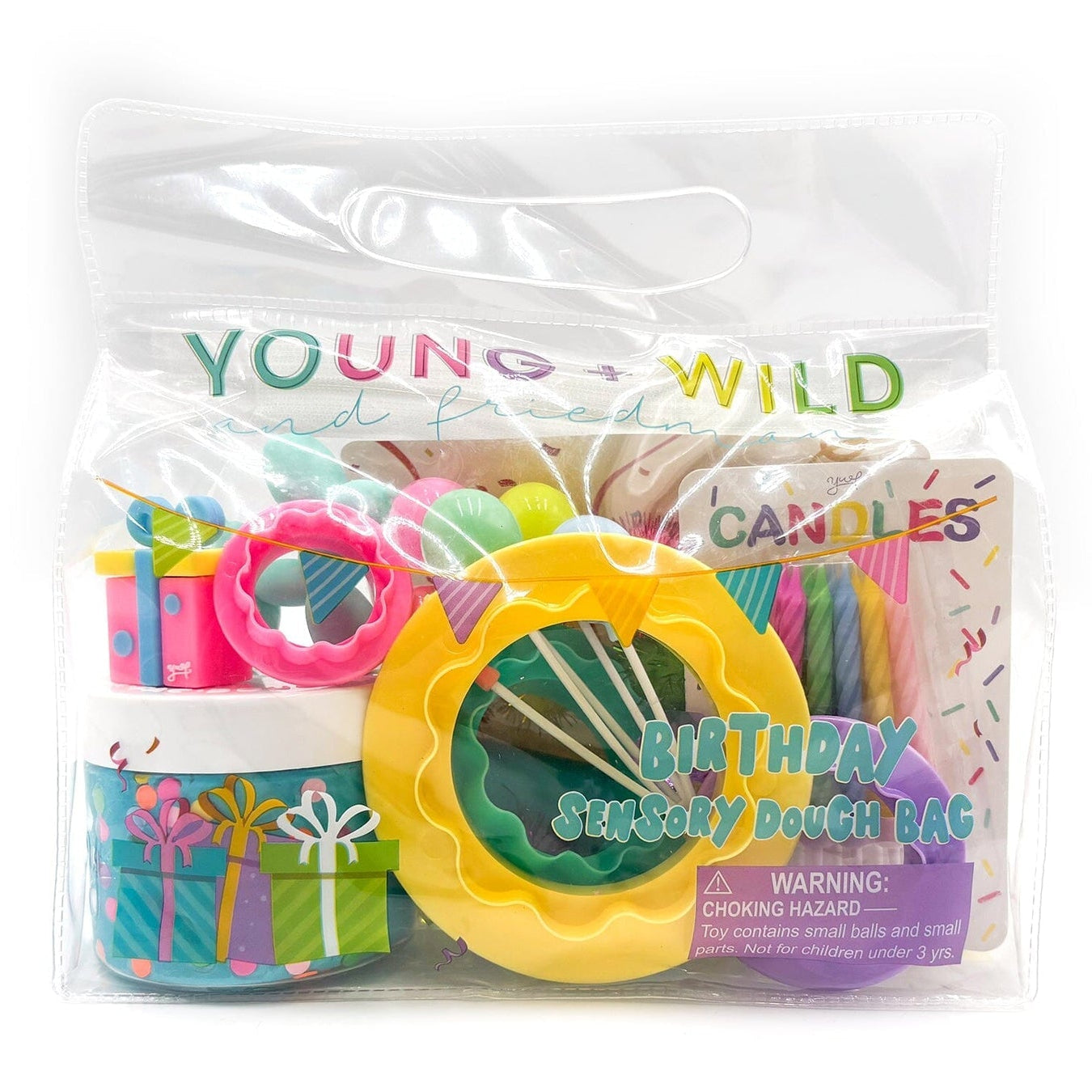 Young + Wild & Friedman Birthday Sensory Dough Bag