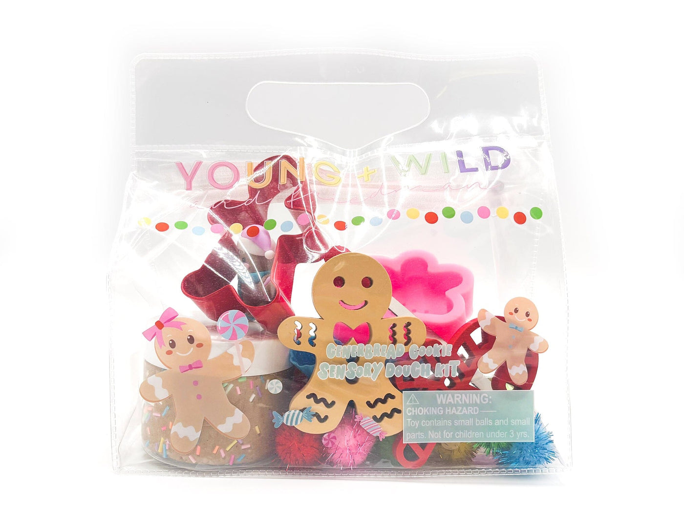 Young + Wild & Friedman Gingerbread Sensory Dough Bag