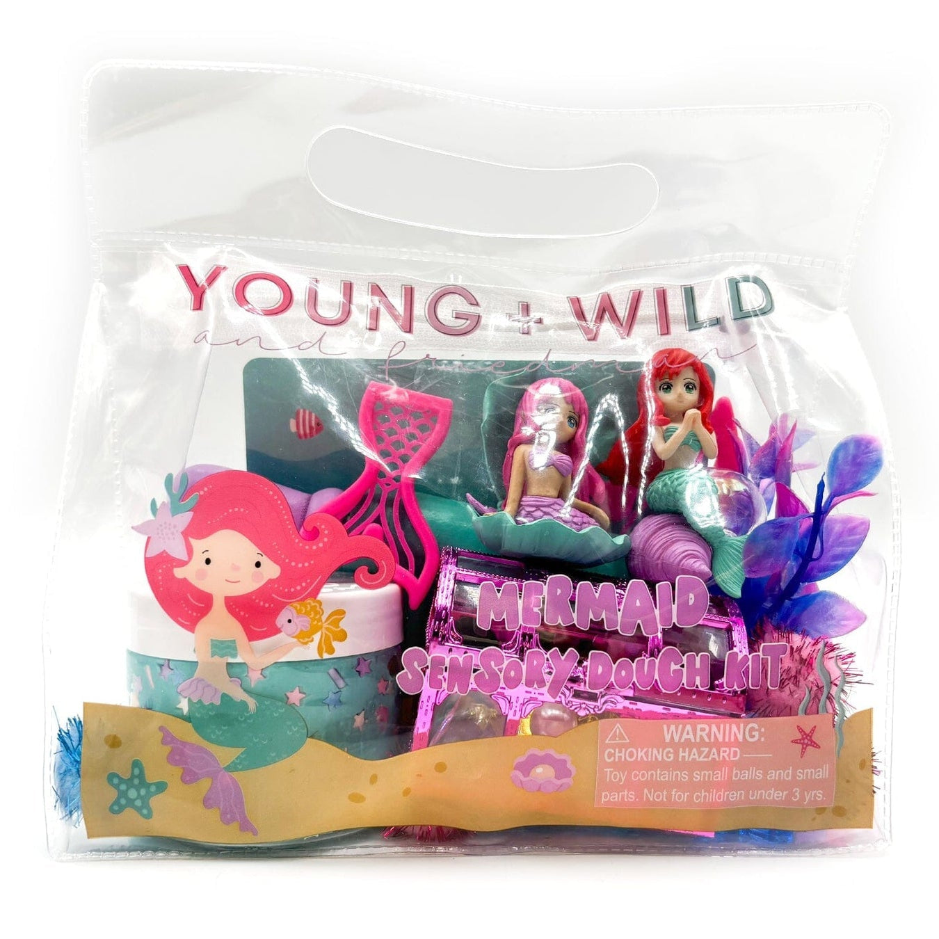 Young + Wild & Friedman Mermaid Sensory Dough Bag