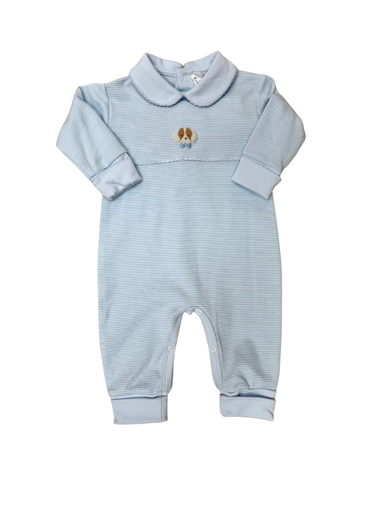 Milly Marie Baby Boy Spotted Puppy Playsuit