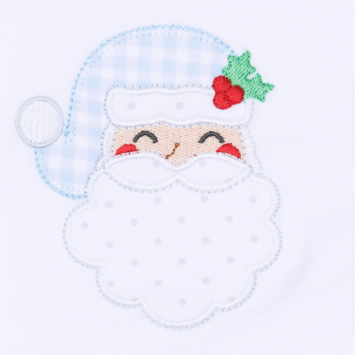 Magnolia Baby Sweet St Nick Applique Zip Footie