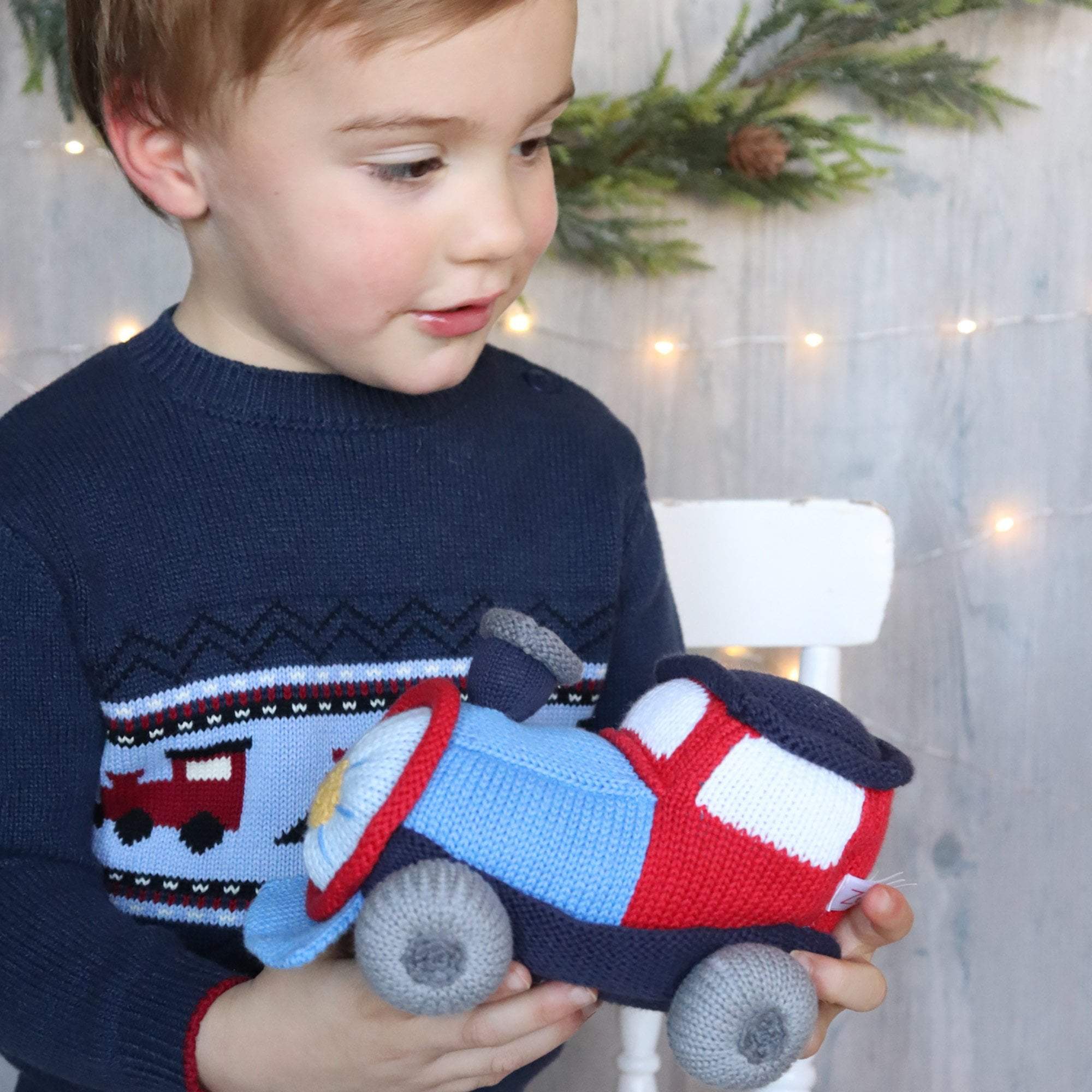 Zubels Timmy The Train Knit Doll