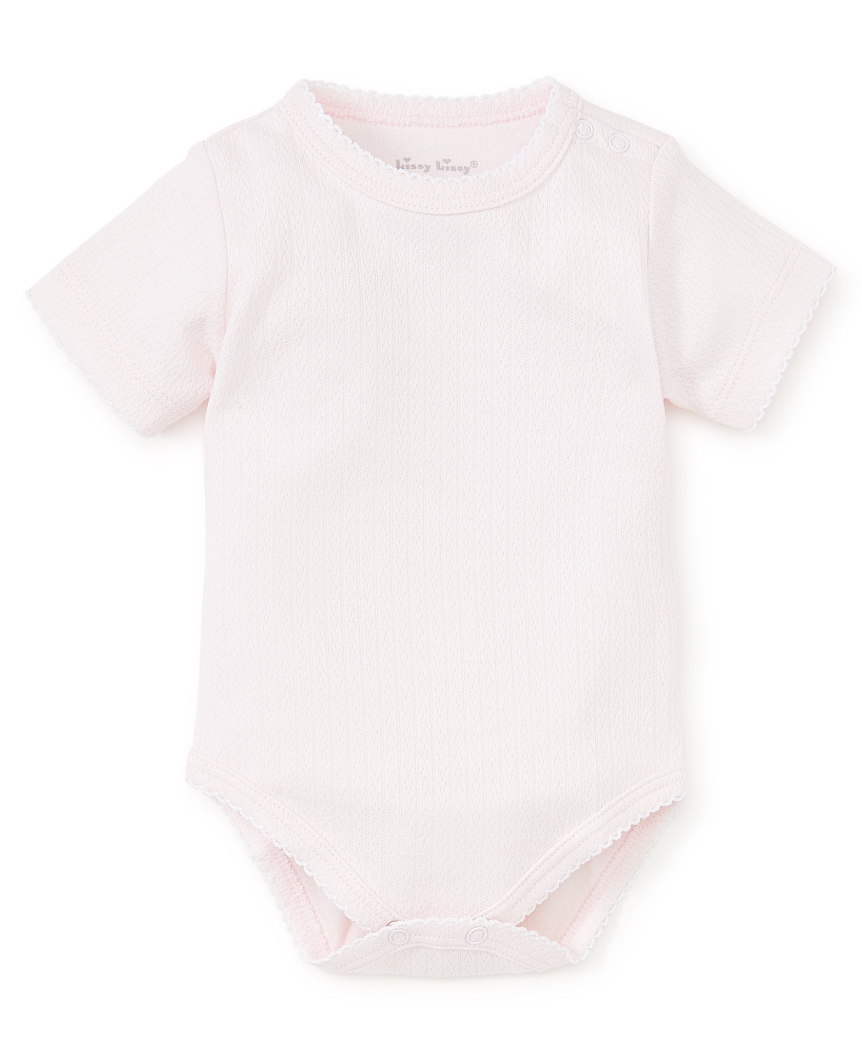 Kissy Kissy Pointelle Short Sleeved Bodysuit