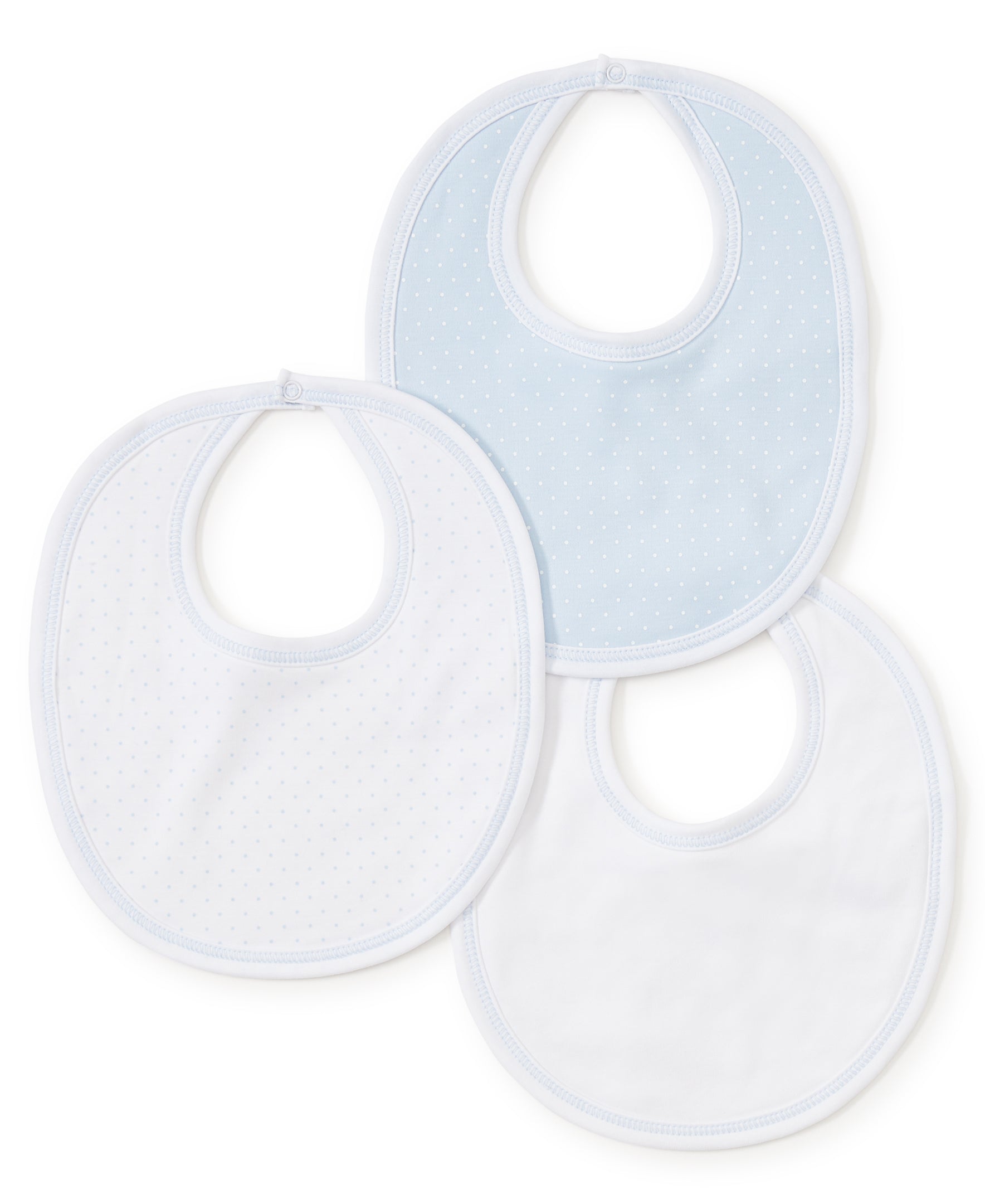 Kissy Kissy Bibs, Light Blue Dot Variety