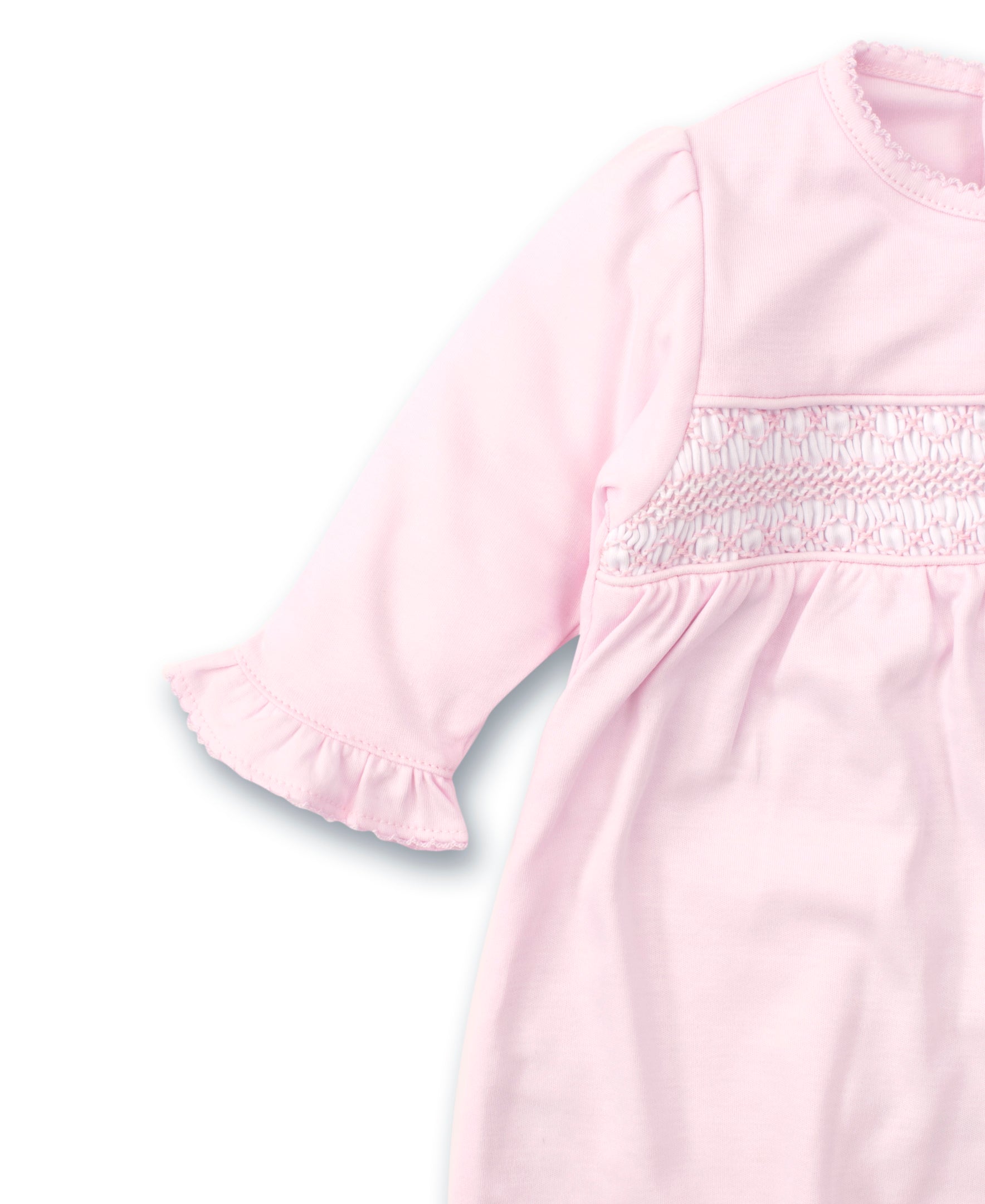 Kissy Kissy CLB Charmed Sack with Hand Smocking, Pink