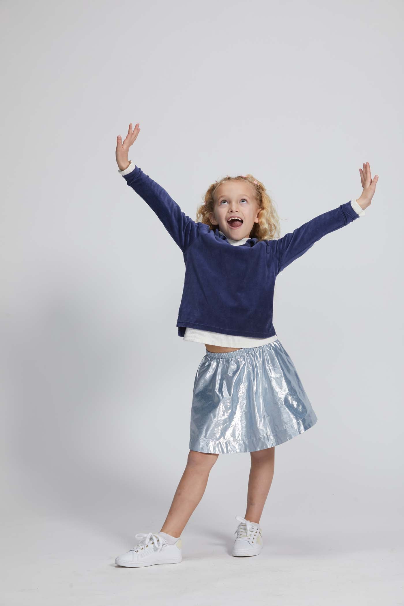 Bisby Circle Skort, Icicle Metallic