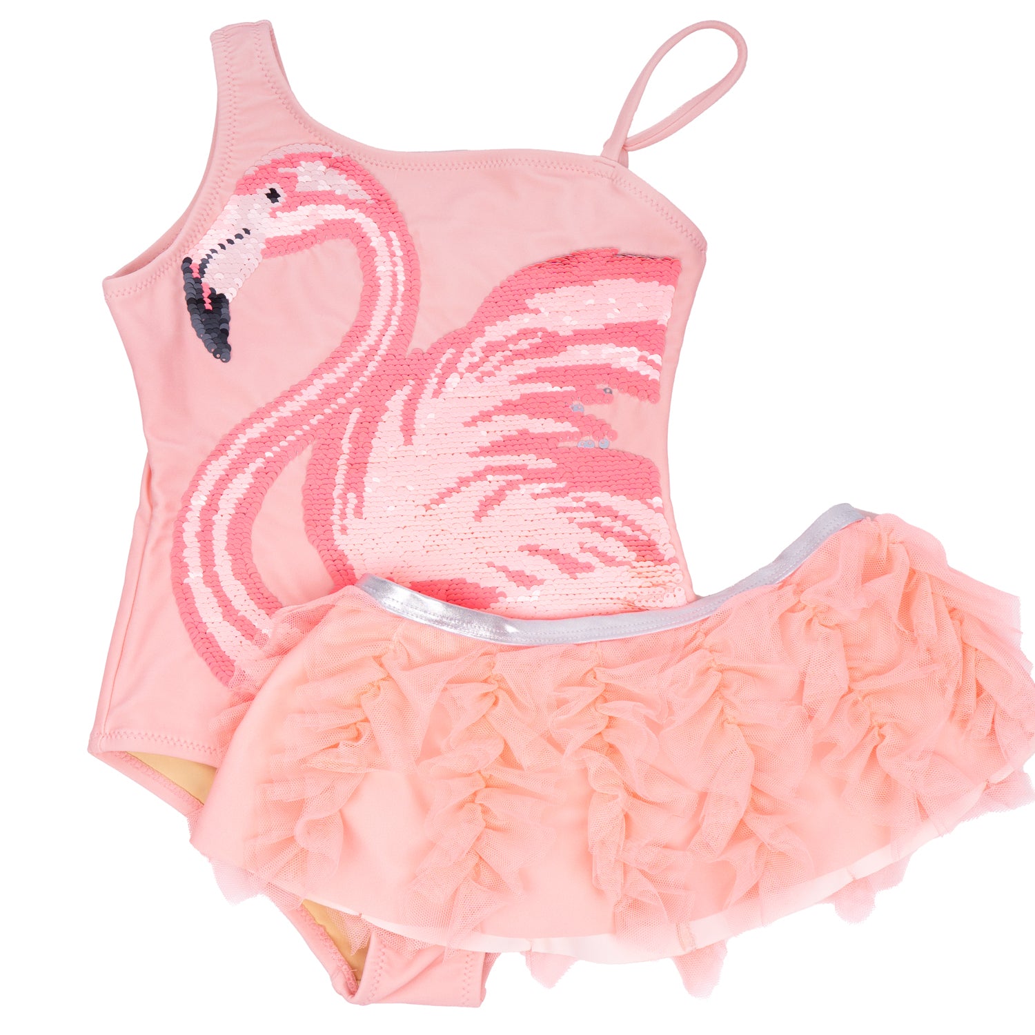 Shade Critters Pink Flamingo Sequin One Piece & Skirt