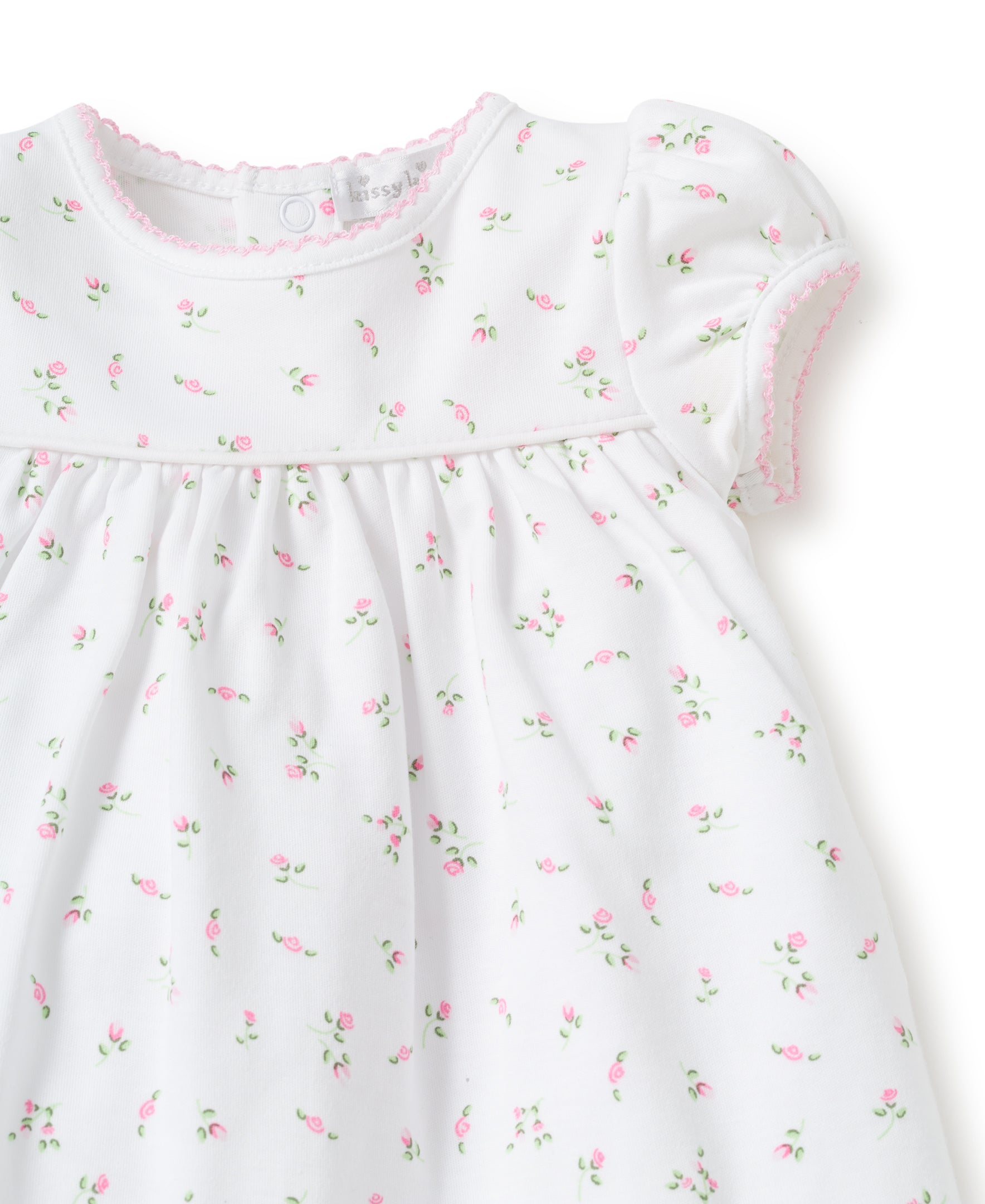 Kissy Kissy Garden Roses Print Dress with Diaper Cover