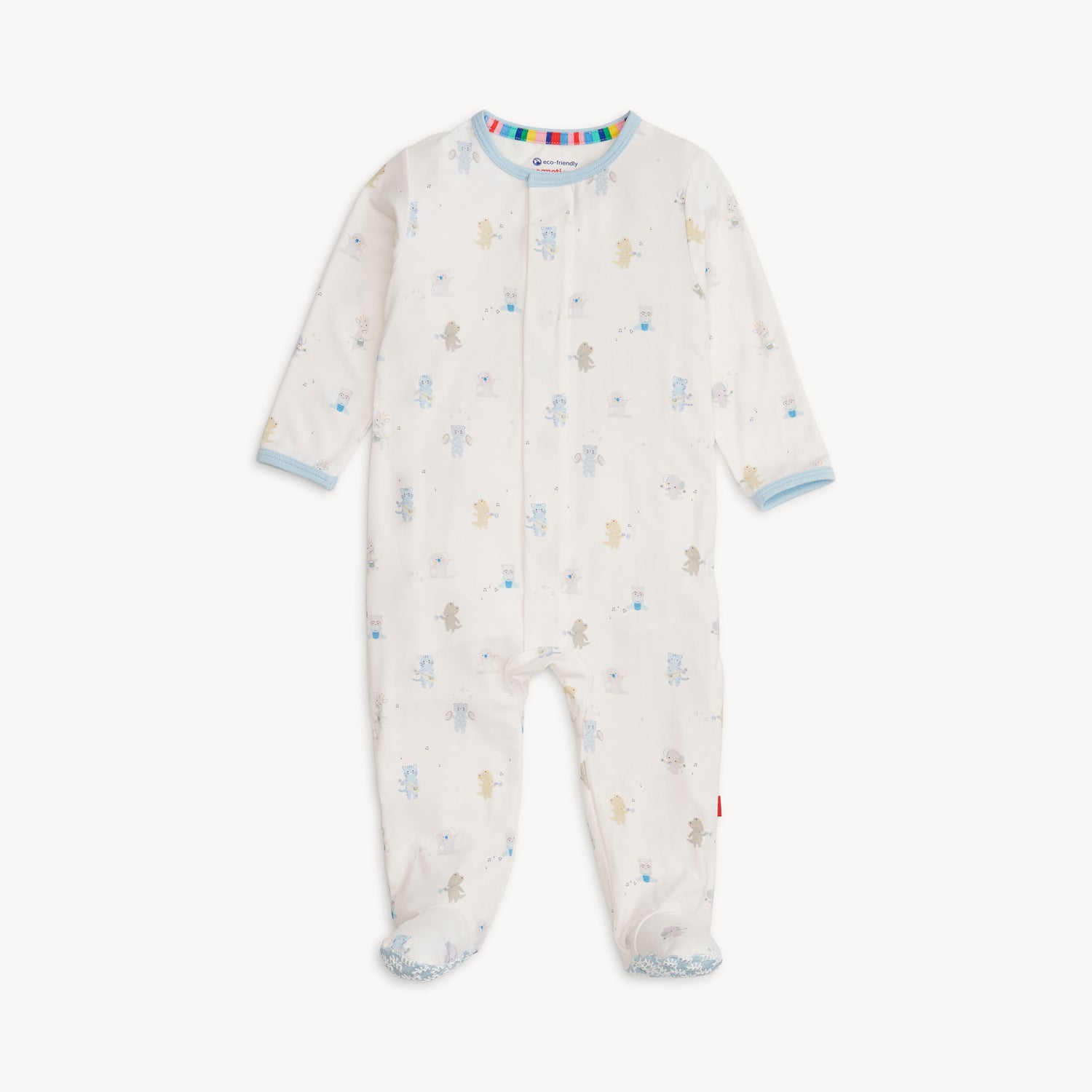 Magnetic Me Blue Baby Beats Footie