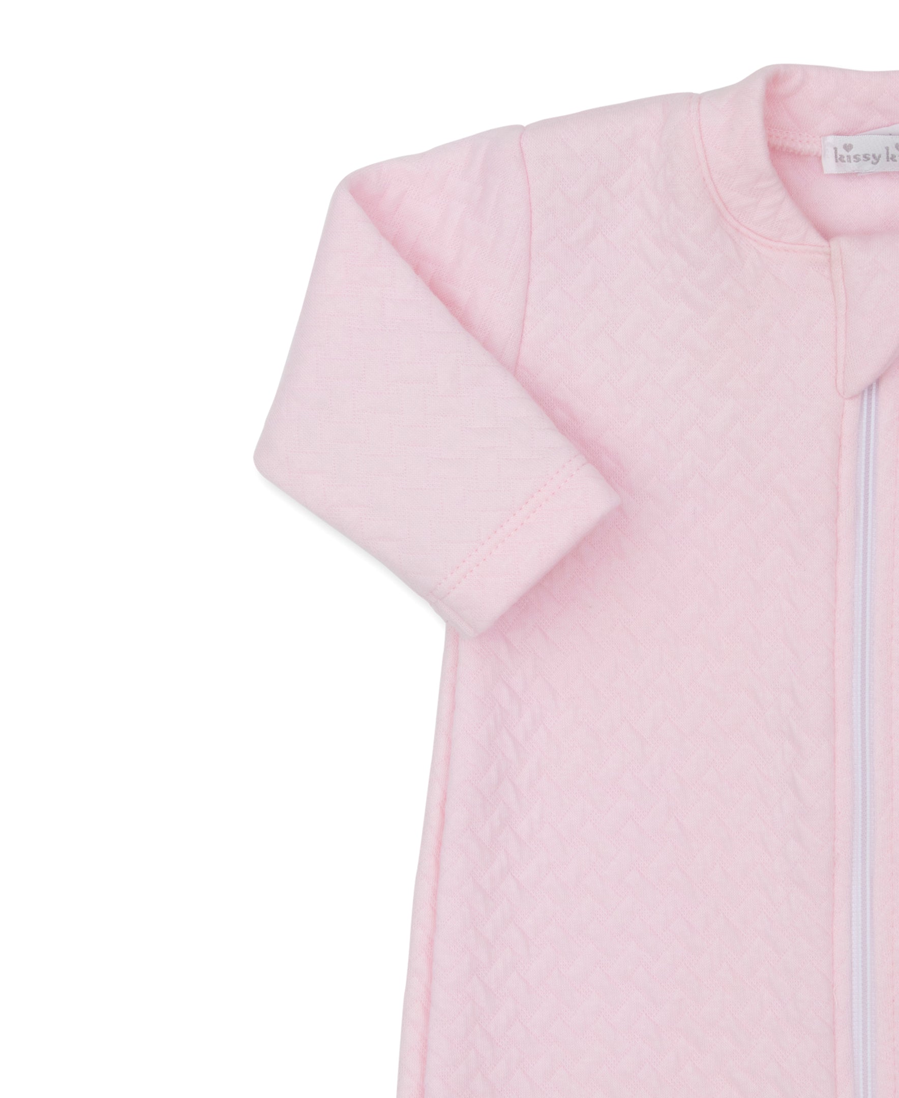 Kissy Kissy Jacquard Footie, Pink